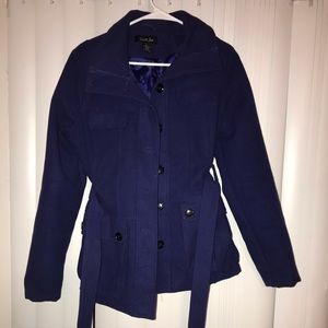 Blue/purple pea coat